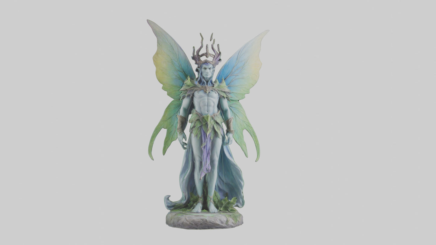 Faerie King statue model VR / AR / low-poly