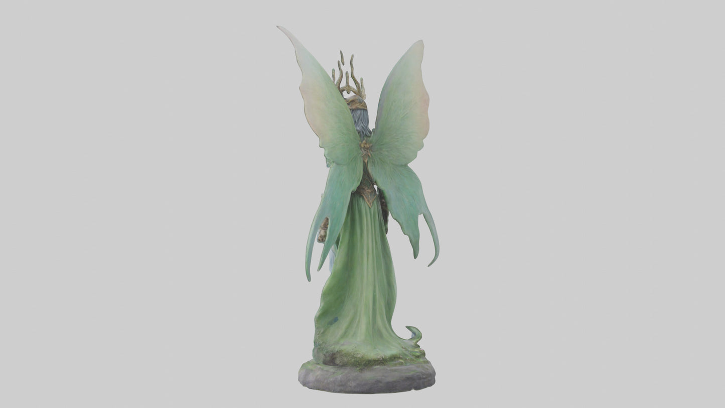 Faerie King statue model VR / AR / low-poly