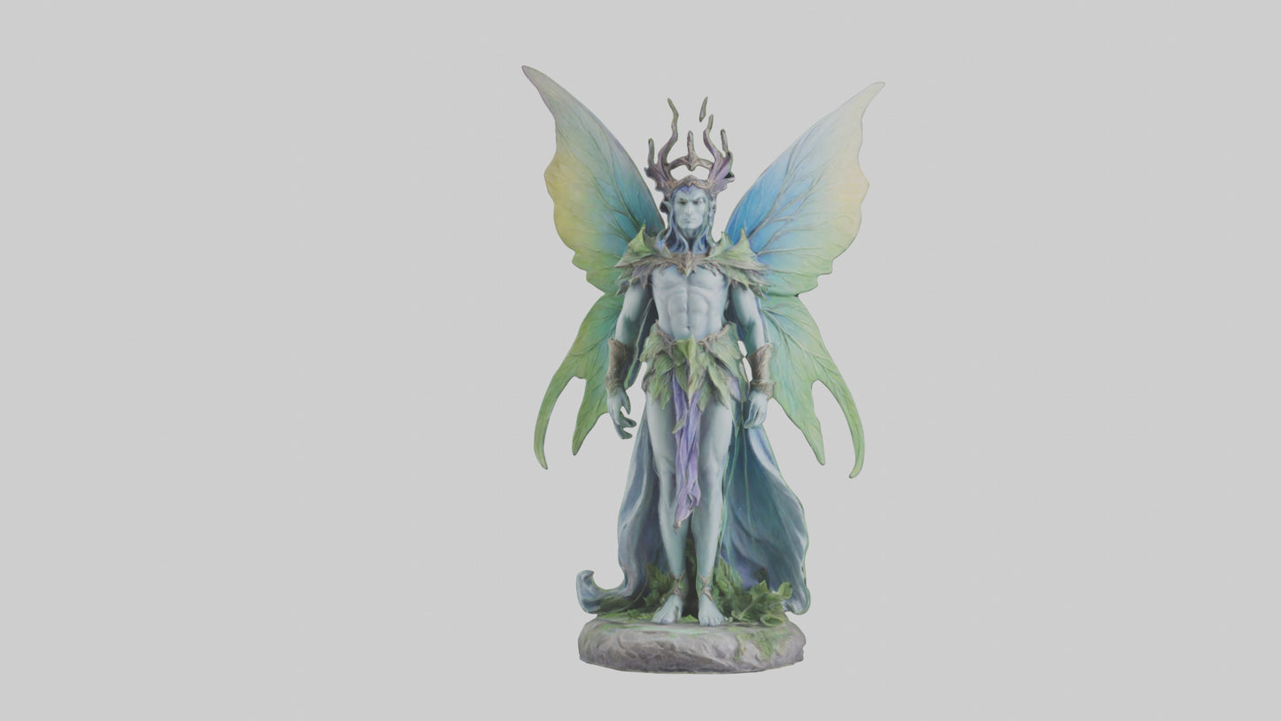 Faerie King statue model VR / AR / low-poly
