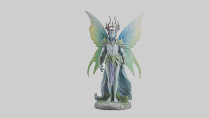 Faerie King statue model VR / AR / low-poly