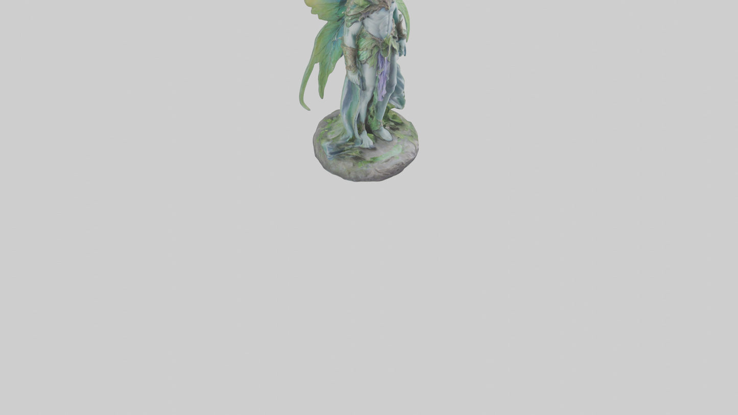 Faerie King statue model VR / AR / low-poly