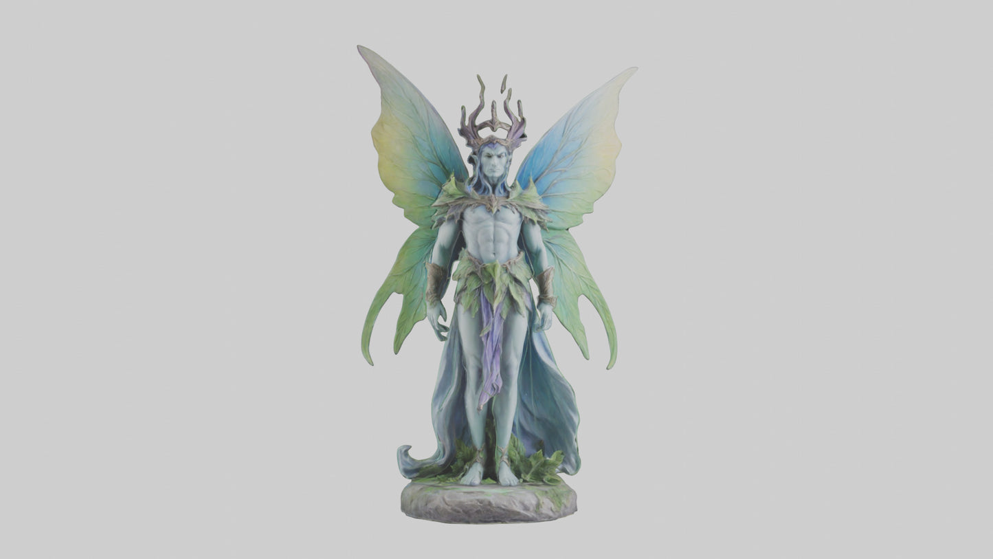 Faerie King statue model VR / AR / low-poly