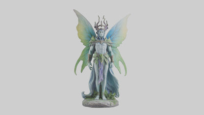 Faerie King statue model VR / AR / low-poly