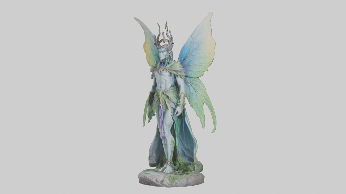 Faerie King statue model VR / AR / low-poly