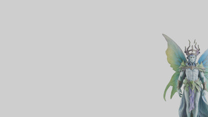 Faerie King statue model VR / AR / low-poly