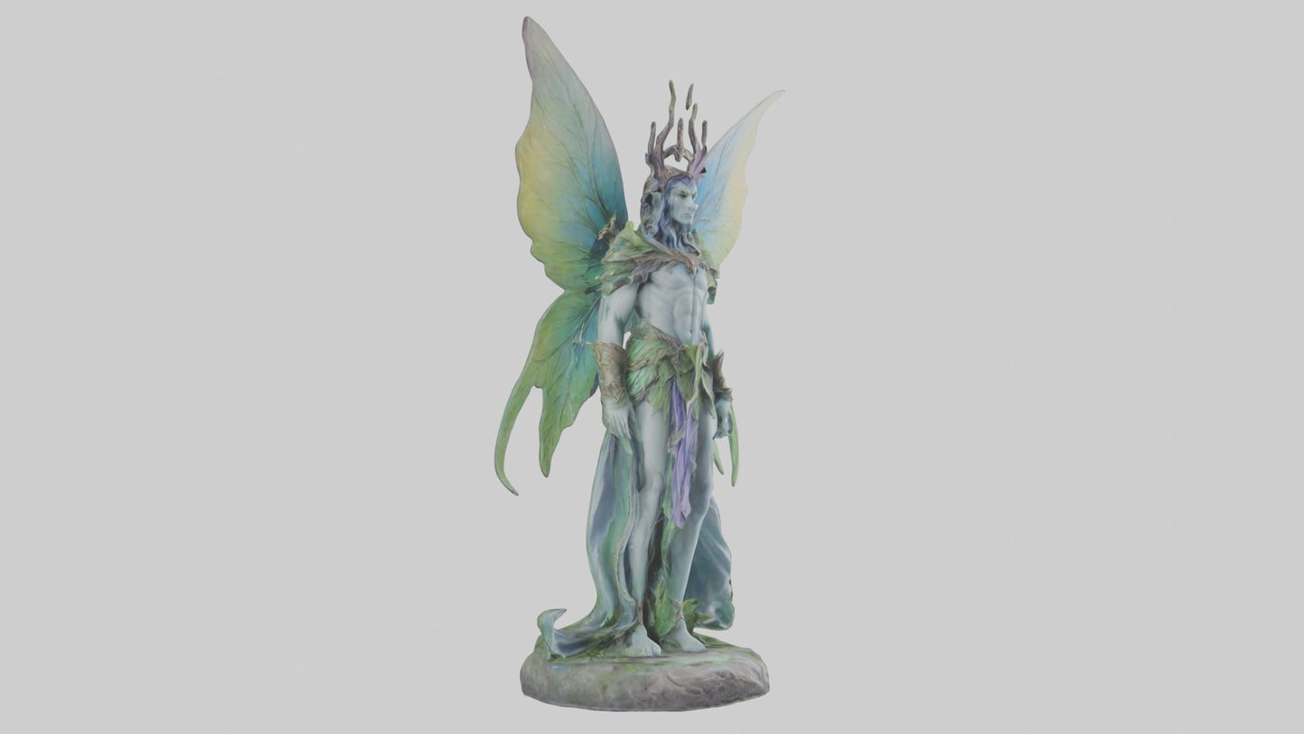 Faerie King statue model VR / AR / low-poly