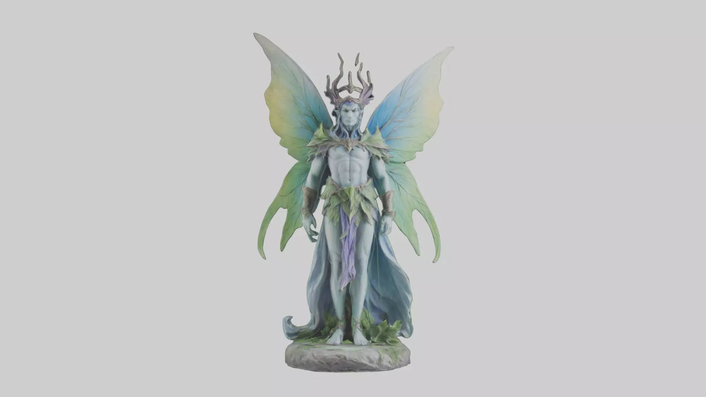 Faerie King statue model VR / AR / low-poly
