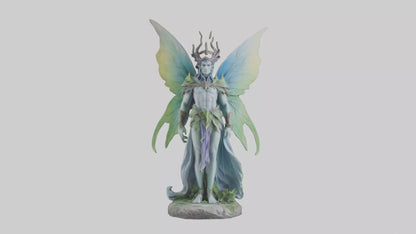 Faerie King statue model VR / AR / low-poly