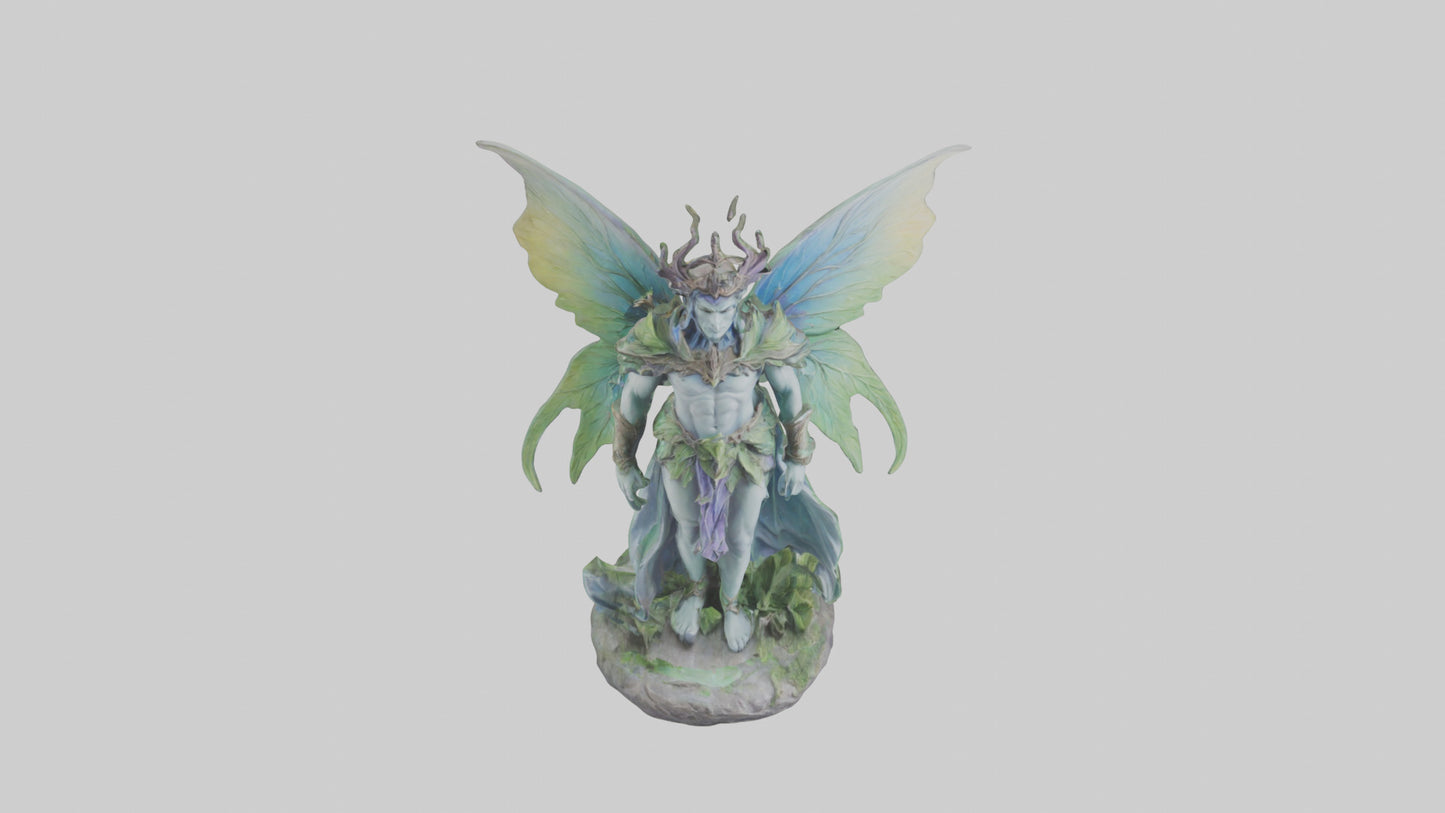 Faerie King statue model VR / AR / low-poly