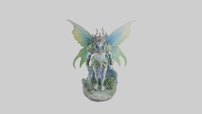 Faerie King statue model VR / AR / low-poly