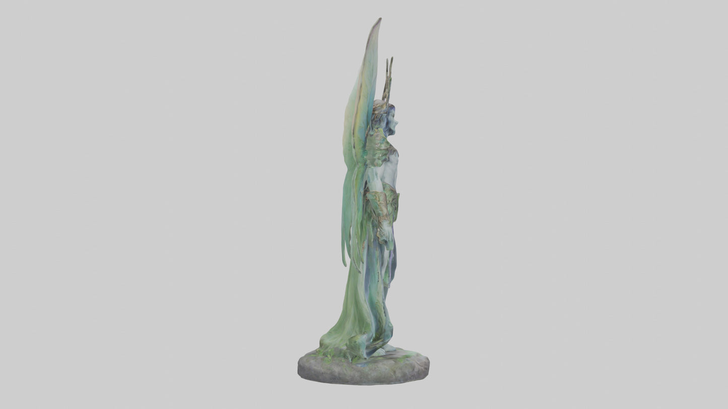 Faerie King statue model VR / AR / low-poly