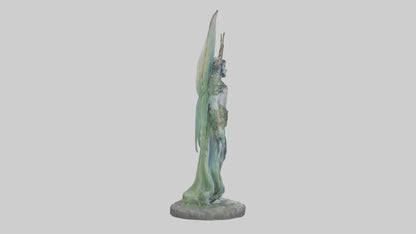 Faerie King statue model VR / AR / low-poly