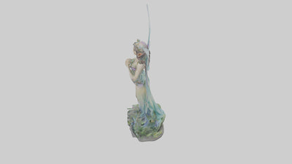 Faerie Princess statue model VR / AR / low-poly