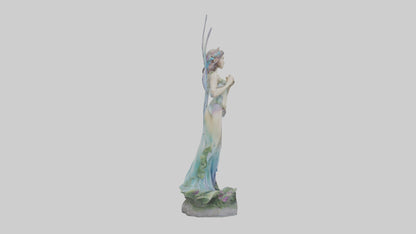 Faerie Princess statue model VR / AR / low-poly