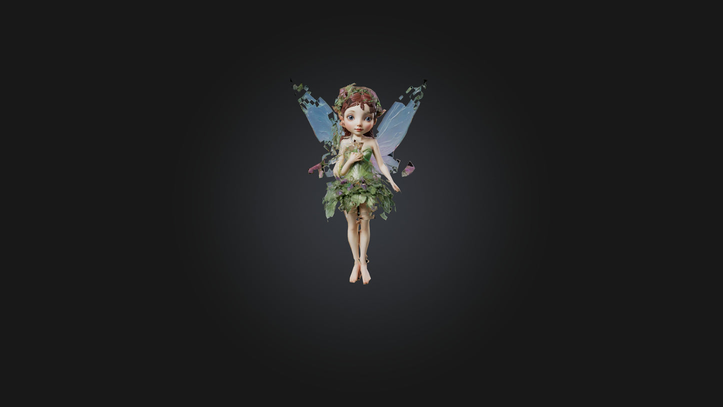 3D model Fairy VR / AR / low-poly