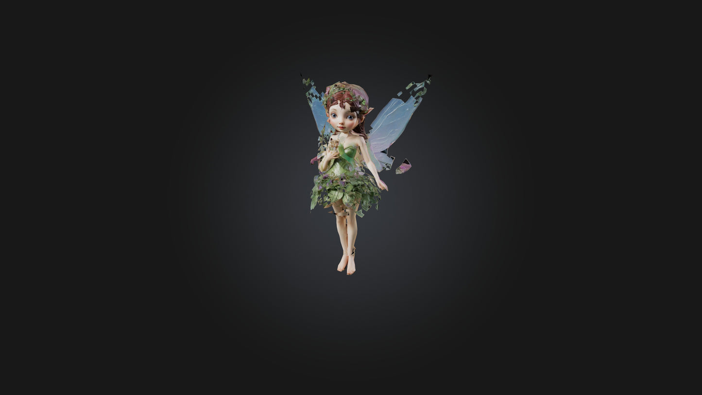 3D model Fairy VR / AR / low-poly