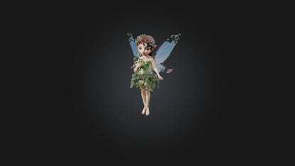 3D model Fairy VR / AR / low-poly