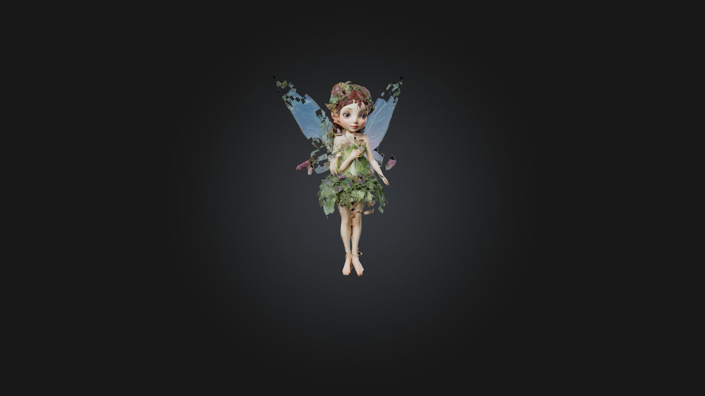 3D model Fairy VR / AR / low-poly
