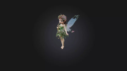 3D model Fairy VR / AR / low-poly