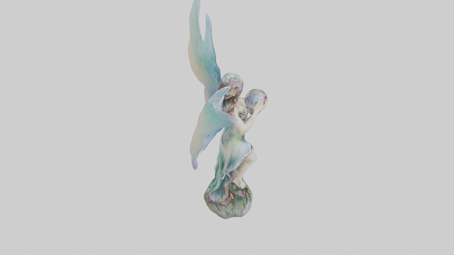 Fairy Enchantment statue model VR / AR / low-poly