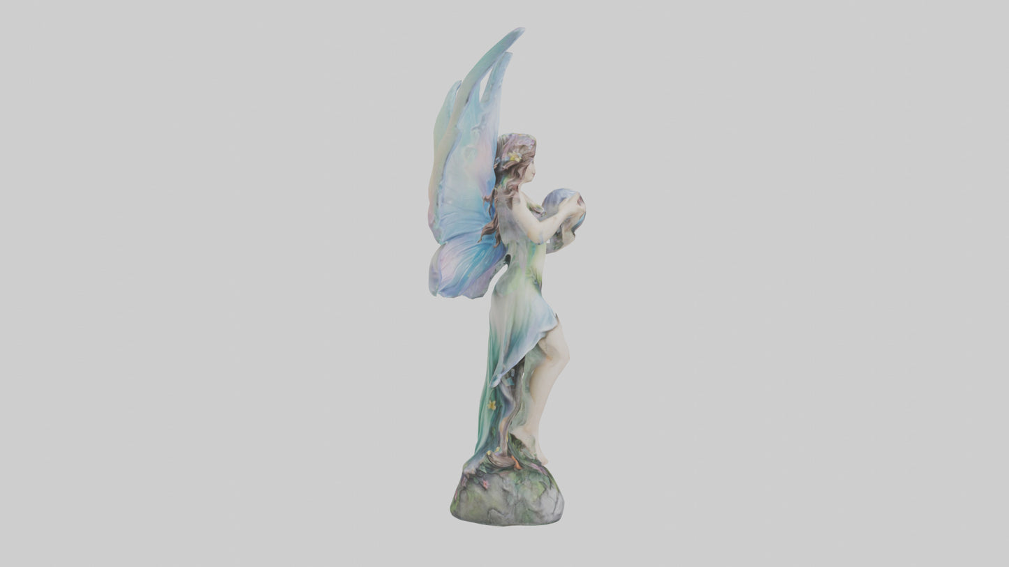Fairy Enchantment statue model VR / AR / low-poly