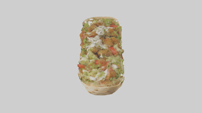 Falafel gyro model VR / AR / low-poly