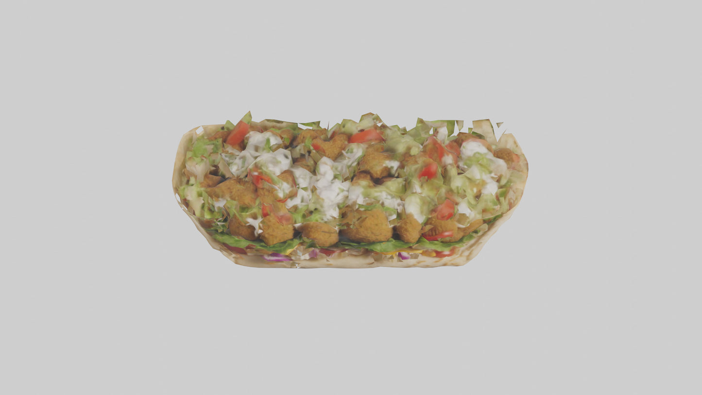 Falafel gyro model VR / AR / low-poly