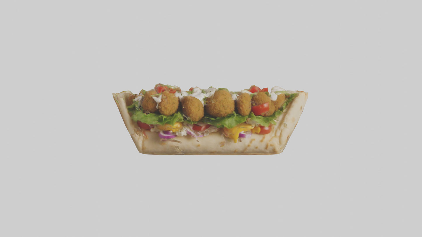 Falafel gyro model VR / AR / low-poly