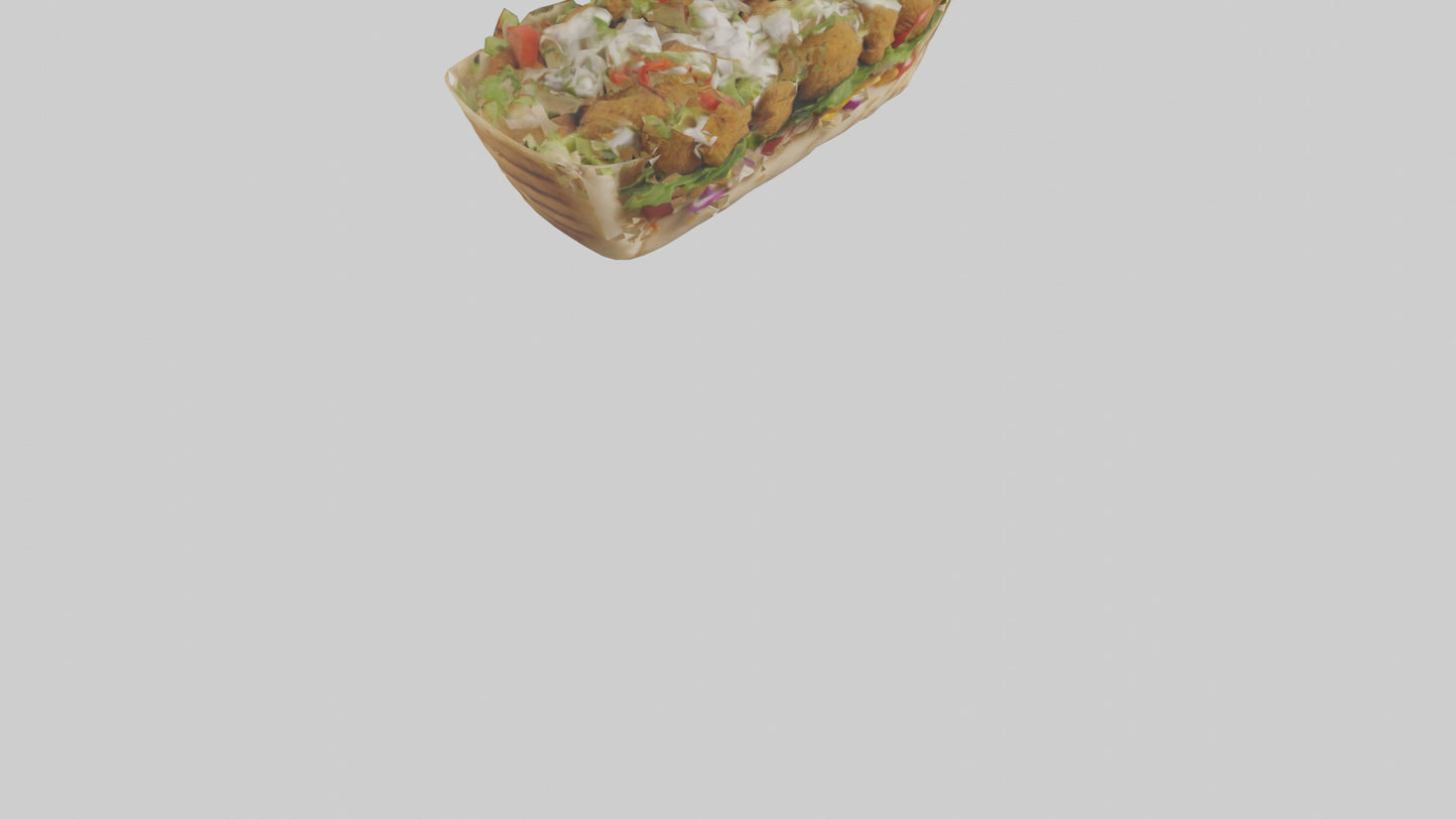Falafel gyro model VR / AR / low-poly