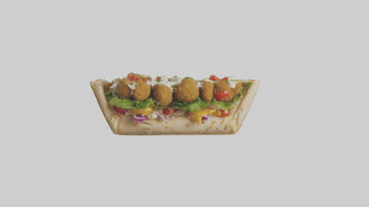 Falafel gyro model VR / AR / low-poly