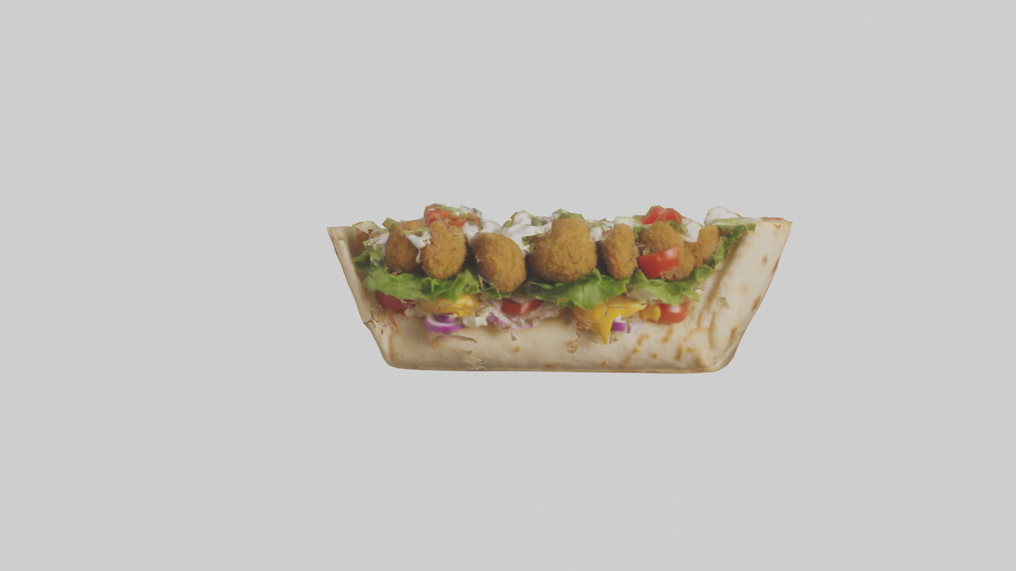 Falafel gyro model VR / AR / low-poly