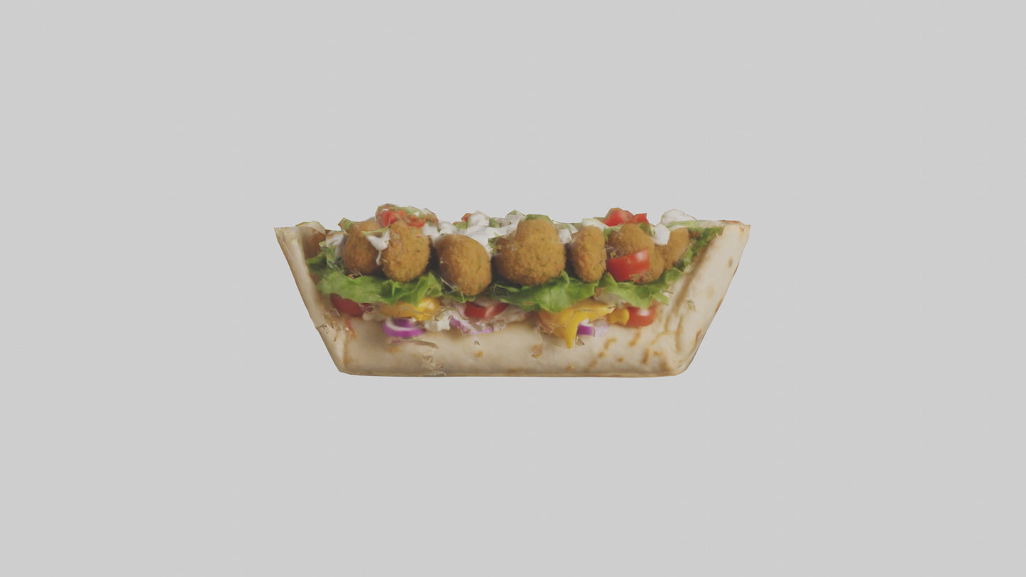 Falafel gyro model VR / AR / low-poly
