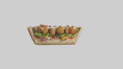 Falafel gyro model VR / AR / low-poly