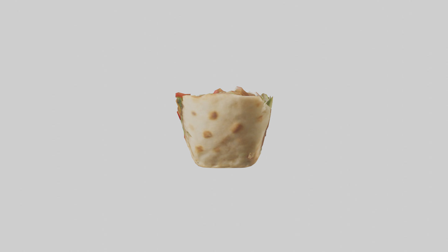 Falafel gyro model VR / AR / low-poly