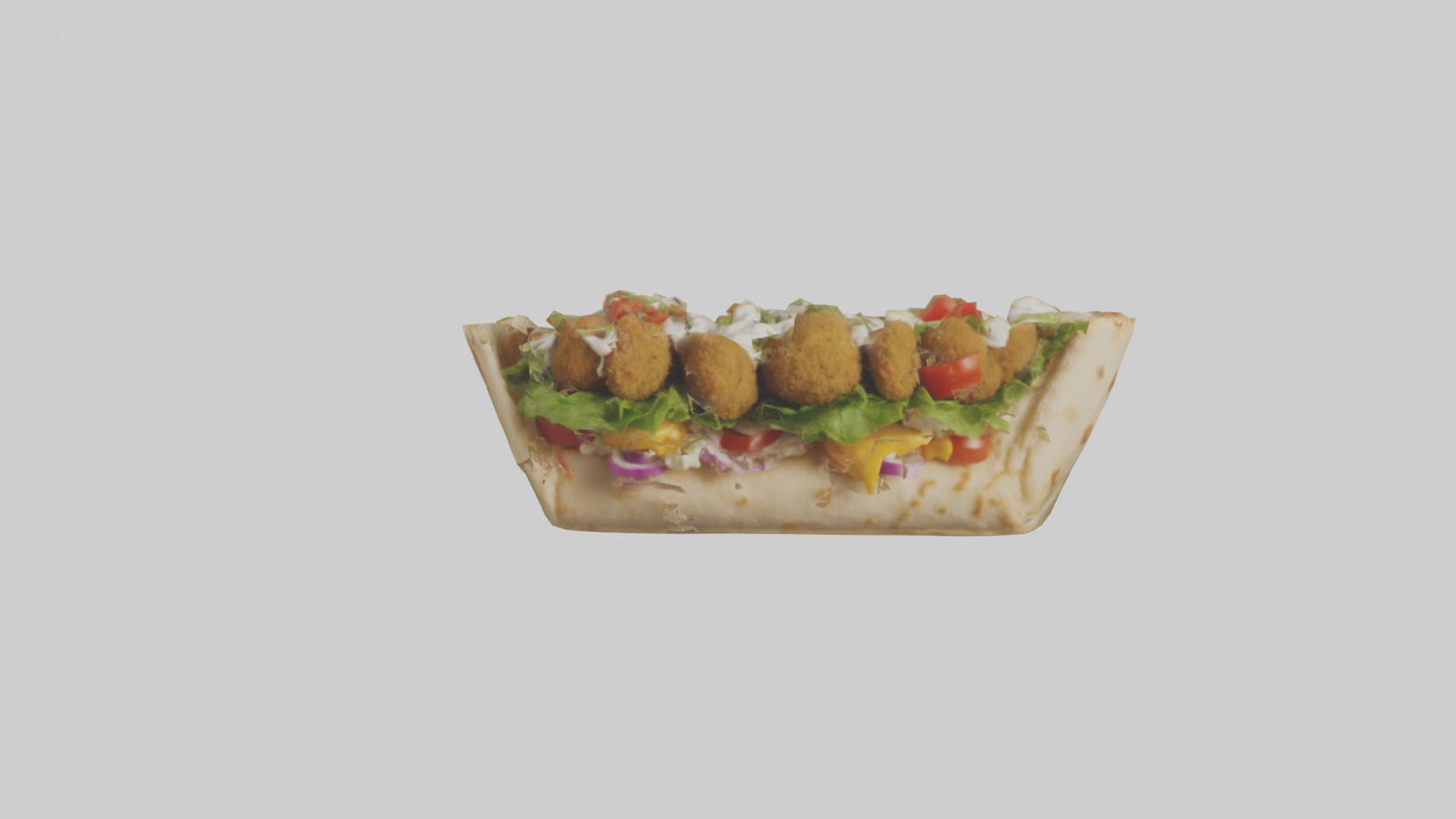 Falafel gyro model VR / AR / low-poly