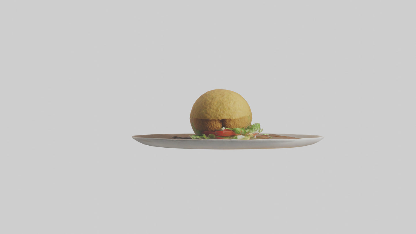 3D model Falafel model VR / AR / low-poly
