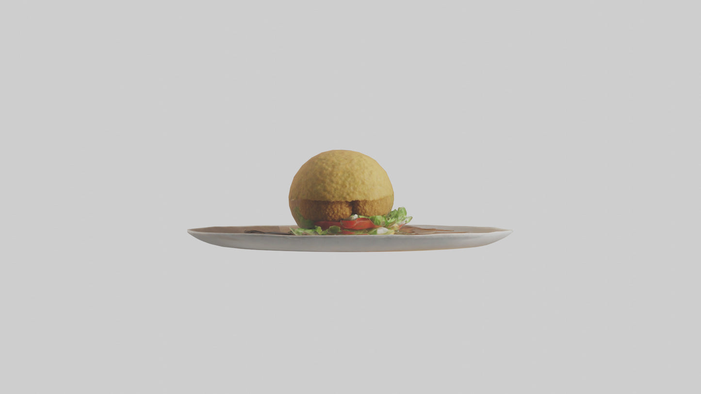 3D model Falafel model VR / AR / low-poly