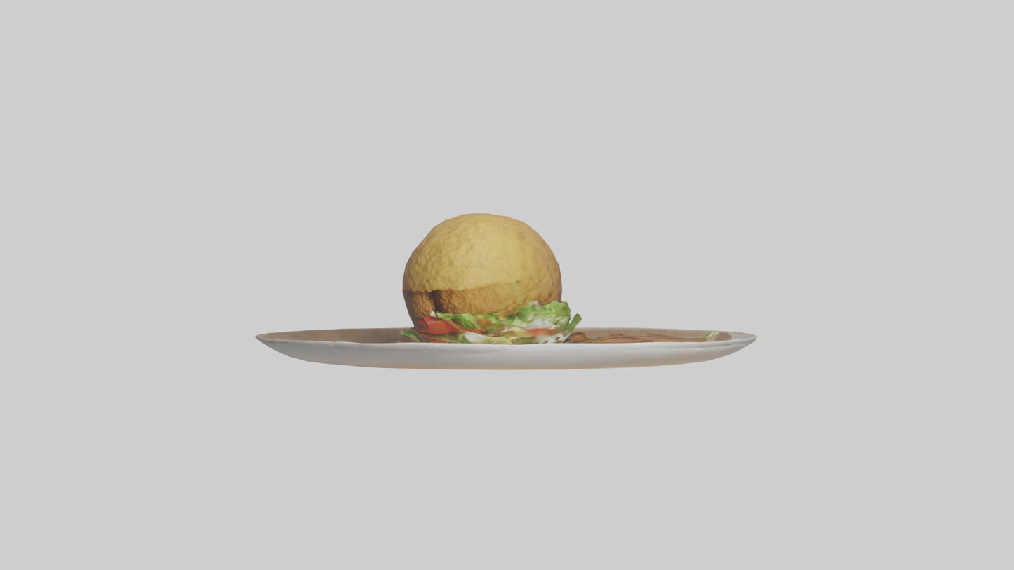 3D model Falafel model VR / AR / low-poly