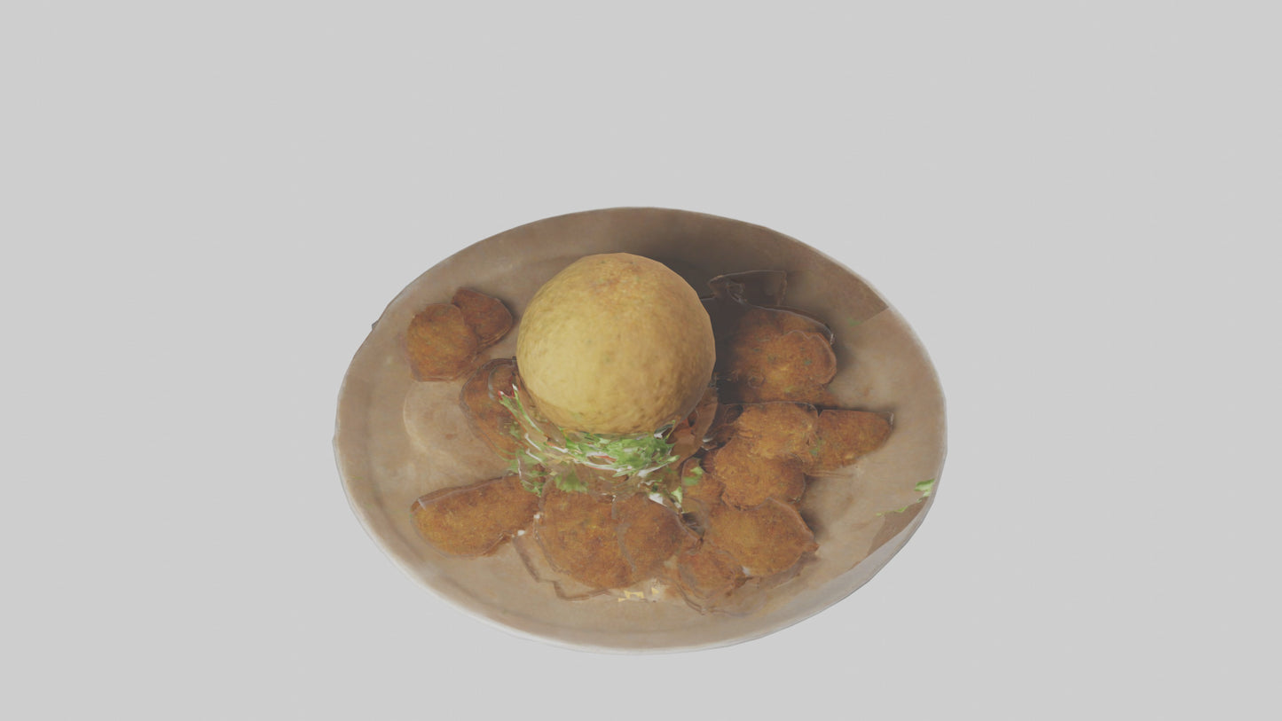 3D model Falafel model VR / AR / low-poly