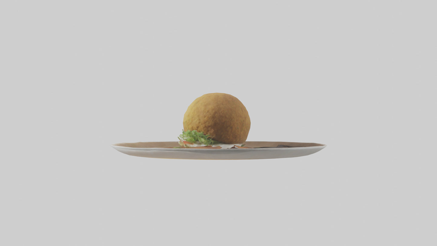 3D model Falafel model VR / AR / low-poly