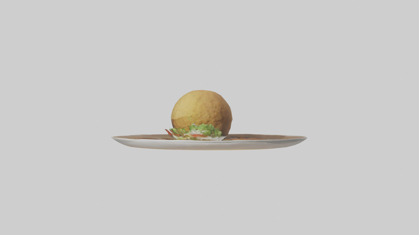 3D model Falafel model VR / AR / low-poly