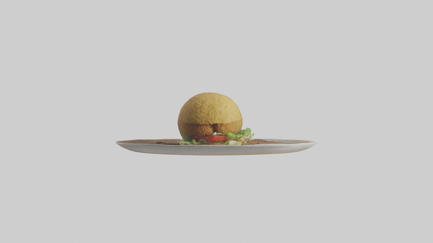 3D model Falafel model VR / AR / low-poly