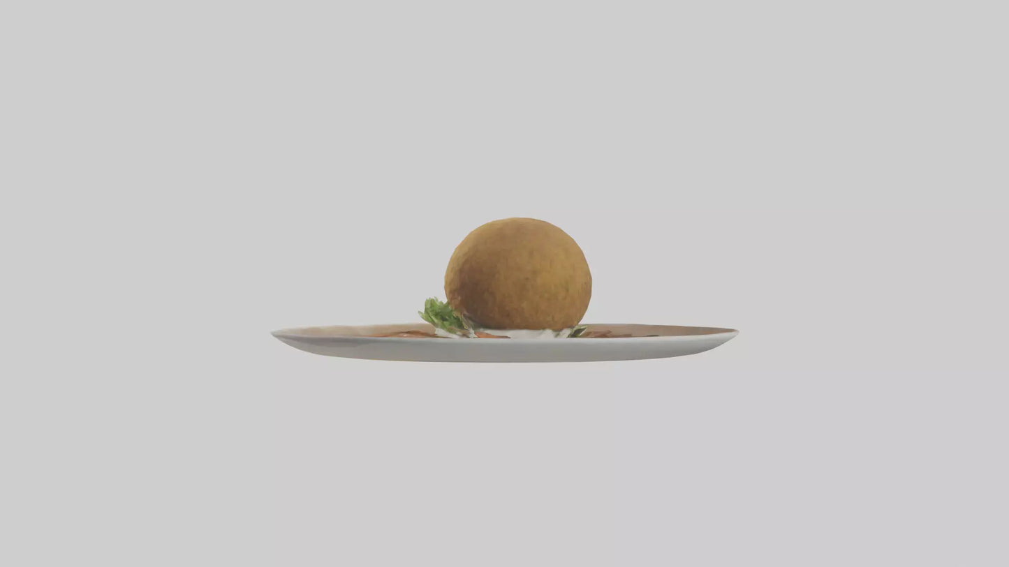 3D model Falafel model VR / AR / low-poly