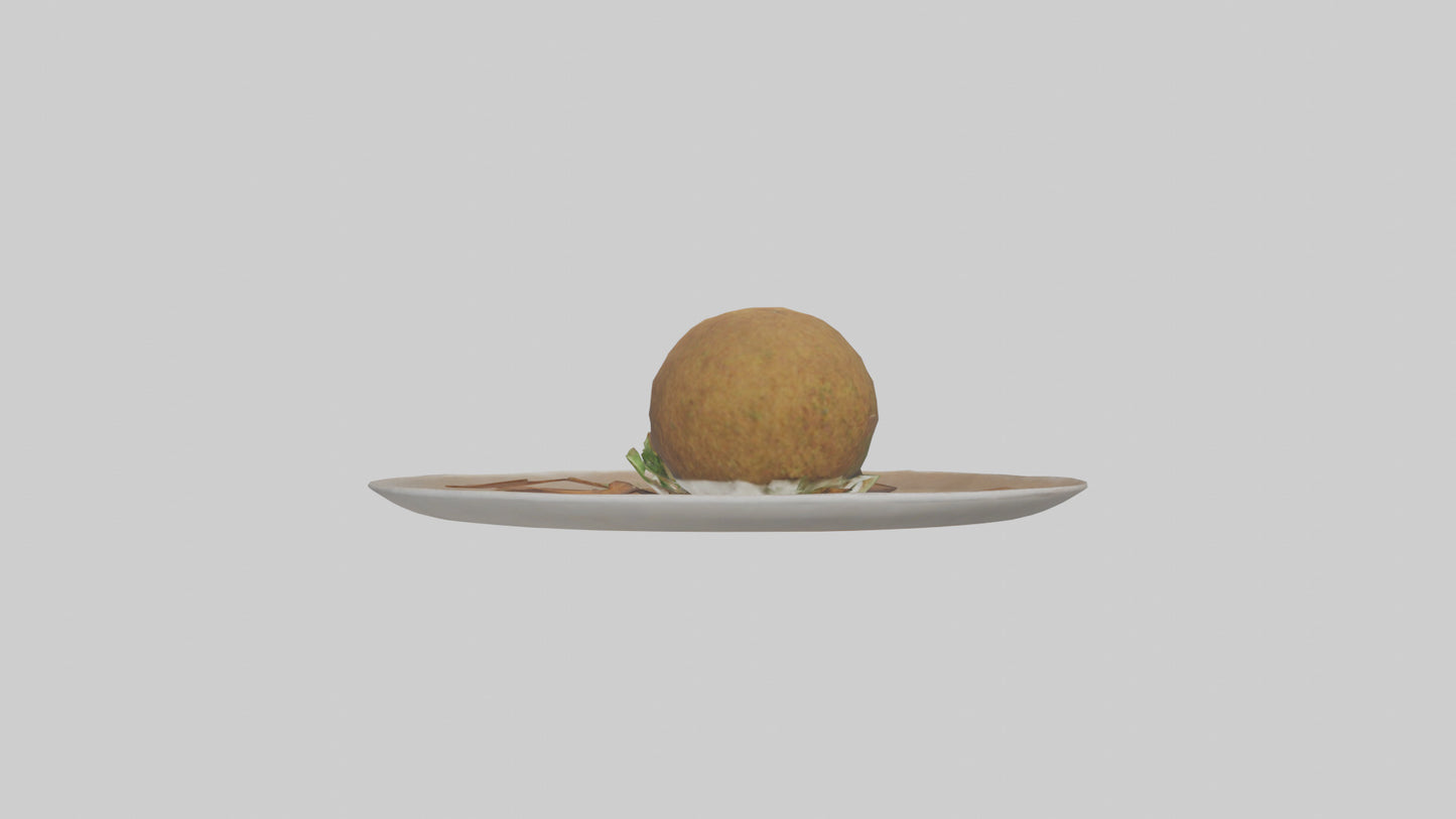 3D model Falafel model VR / AR / low-poly