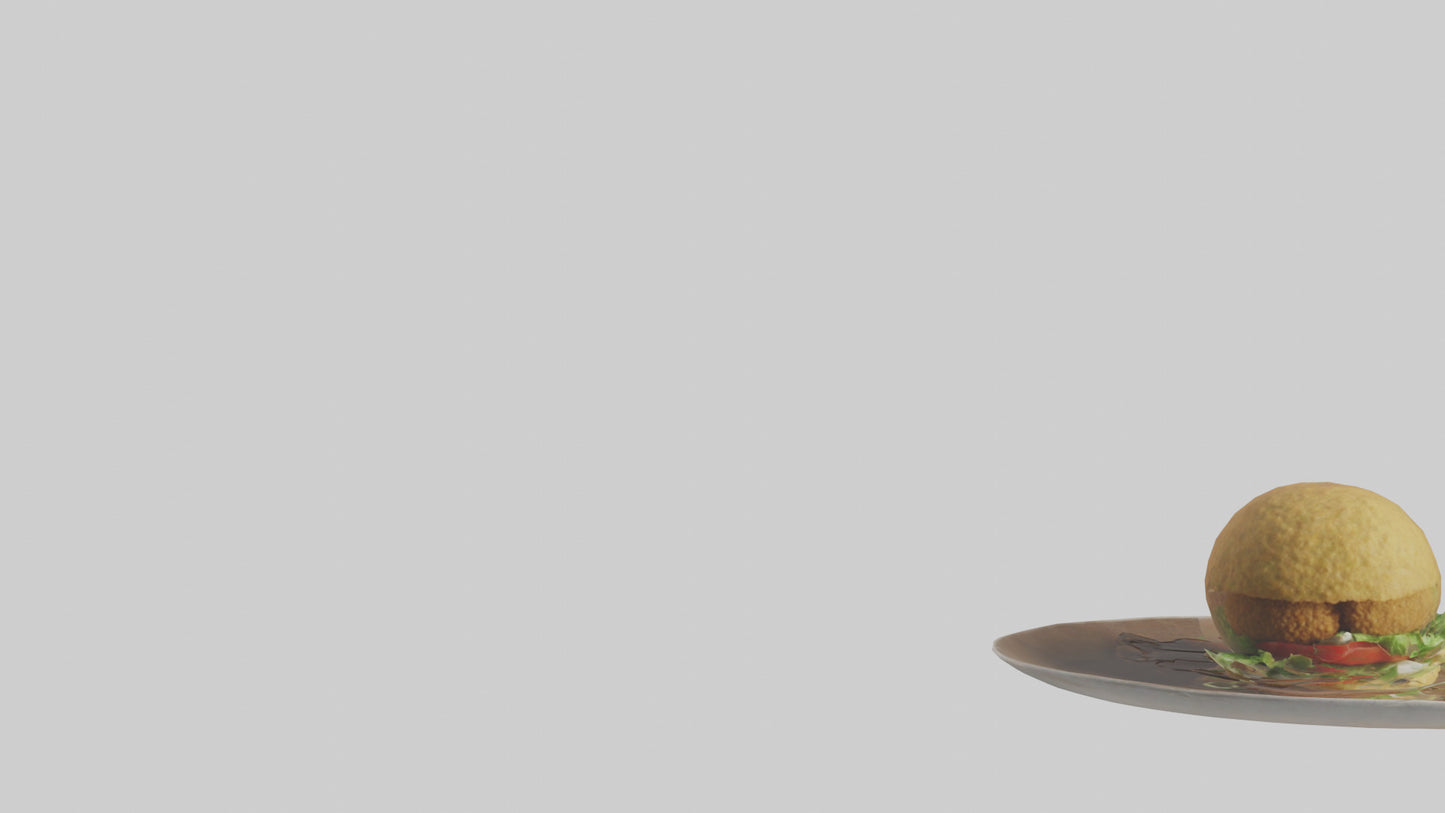 3D model Falafel model VR / AR / low-poly