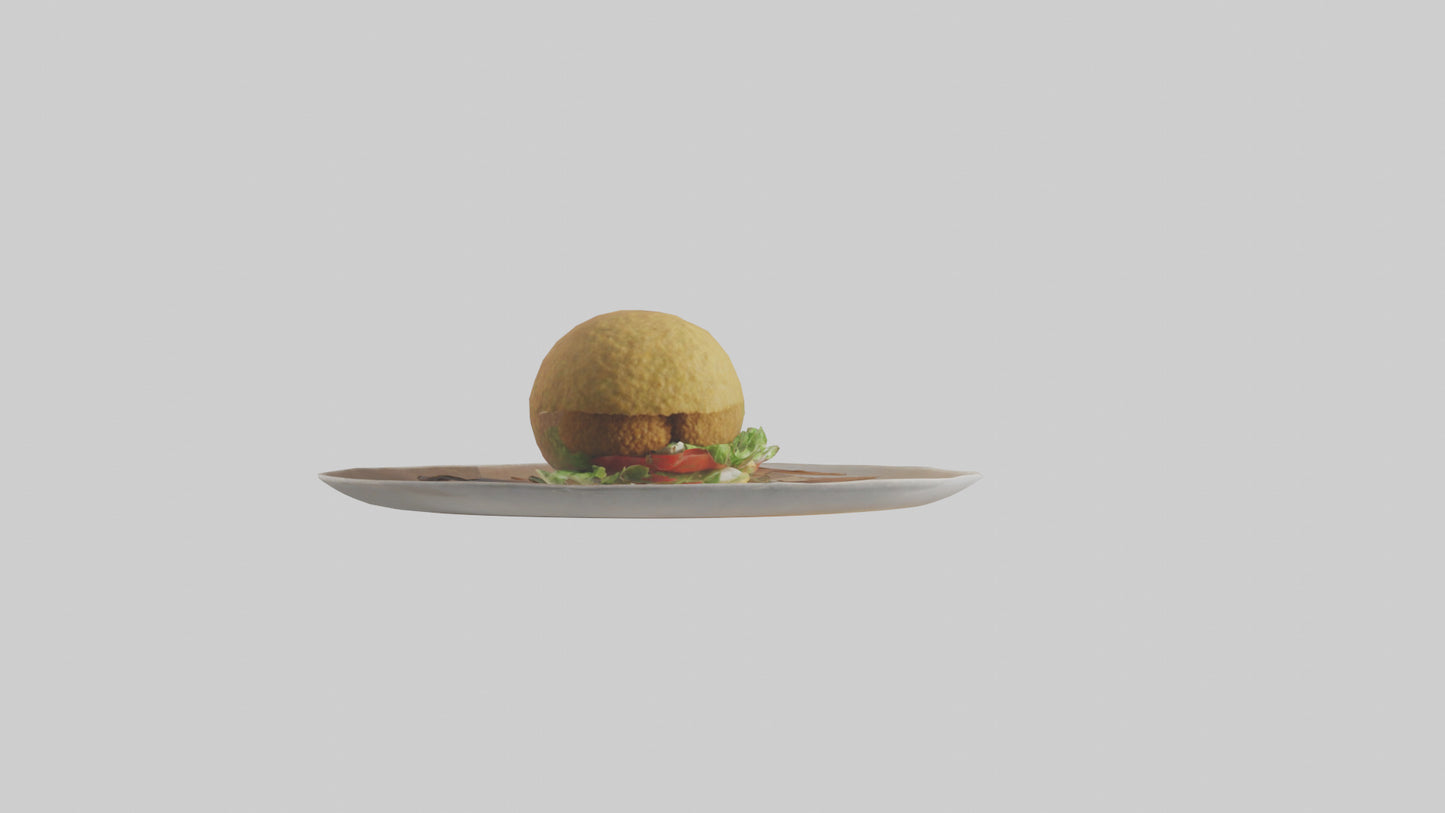3D model Falafel model VR / AR / low-poly