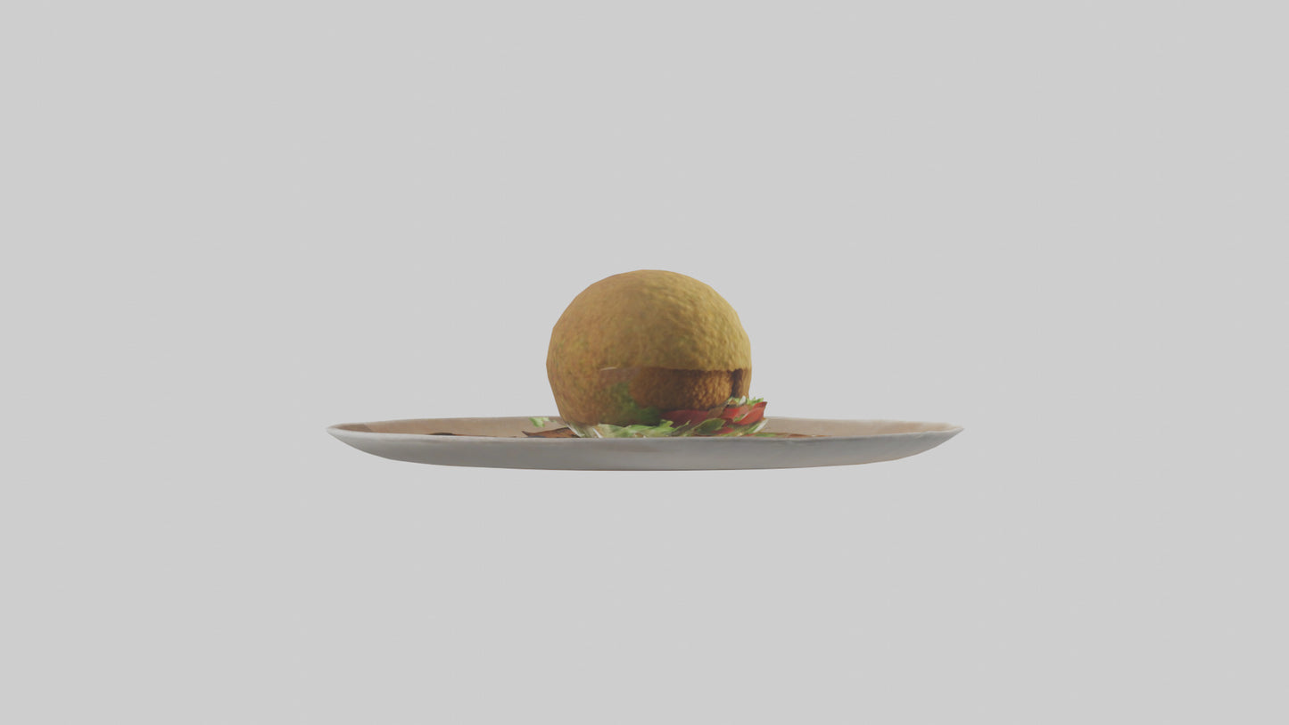 3D model Falafel model VR / AR / low-poly