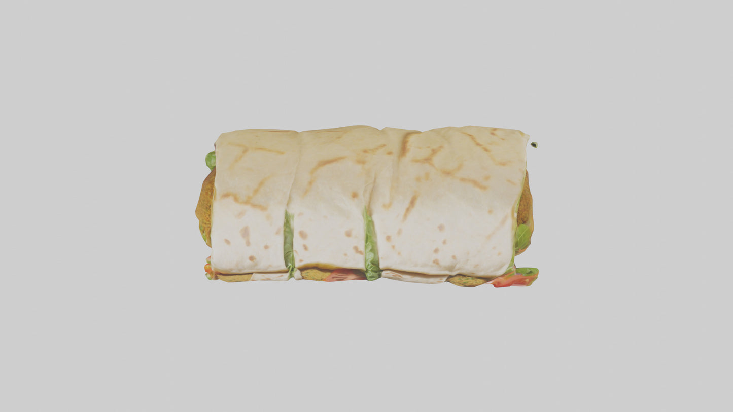Falafel wrap model 3D model