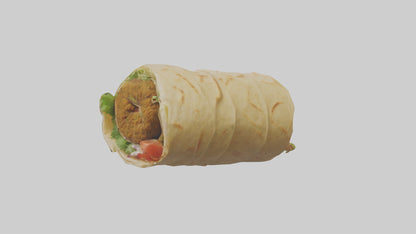 Falafel wrap model 3D model