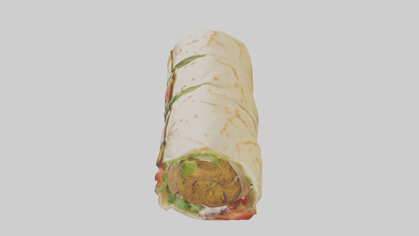 Falafel wrap model 3D model